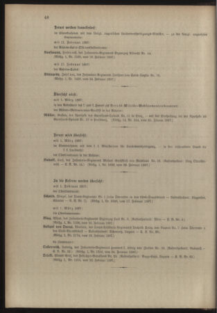 Kaiserlich-königliches Armee-Verordnungsblatt: Personal-Angelegenheiten 18970226 Seite: 6