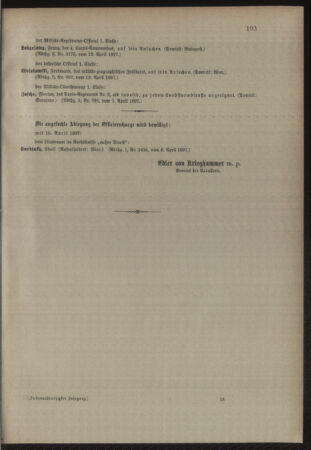 Kaiserlich-königliches Armee-Verordnungsblatt: Personal-Angelegenheiten 18970413 Seite: 17