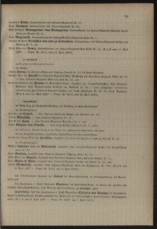 Kaiserlich-königliches Armee-Verordnungsblatt: Personal-Angelegenheiten 18970413 Seite: 7