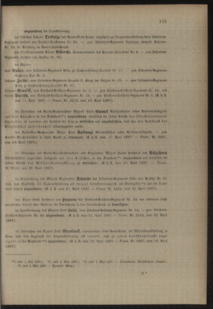 Kaiserlich-königliches Armee-Verordnungsblatt: Personal-Angelegenheiten 18970424 Seite: 3