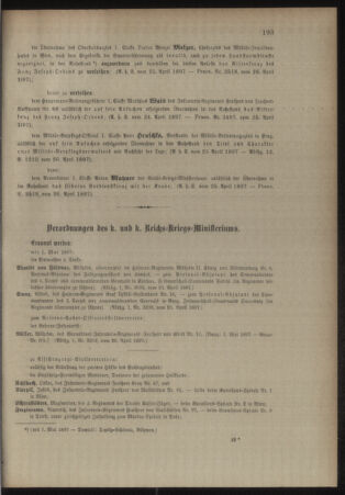 Kaiserlich-königliches Armee-Verordnungsblatt: Personal-Angelegenheiten 18970428 Seite: 3