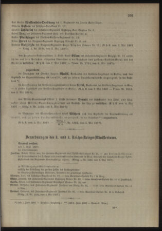 Kaiserlich-königliches Armee-Verordnungsblatt: Personal-Angelegenheiten 18970508 Seite: 3