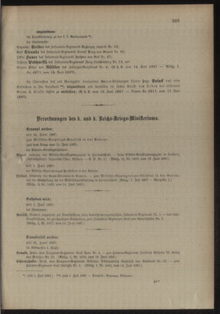 Kaiserlich-königliches Armee-Verordnungsblatt: Personal-Angelegenheiten 18970619 Seite: 3