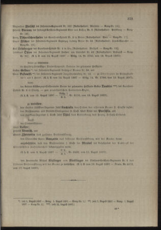 Kaiserlich-königliches Armee-Verordnungsblatt: Personal-Angelegenheiten 18970821 Seite: 3