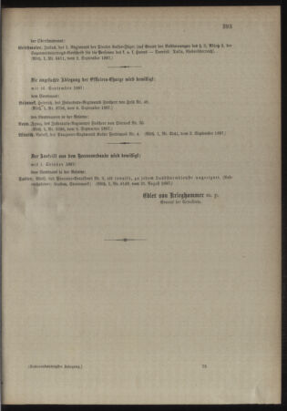 Kaiserlich-königliches Armee-Verordnungsblatt: Personal-Angelegenheiten 18970909 Seite: 5