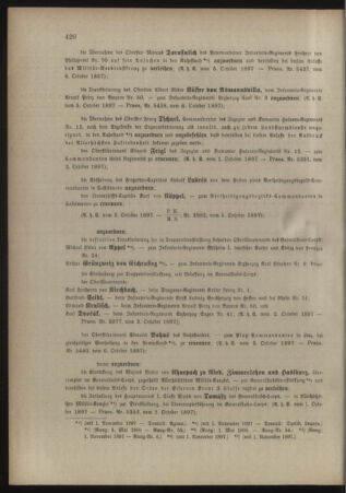 Kaiserlich-königliches Armee-Verordnungsblatt: Personal-Angelegenheiten 18971008 Seite: 2