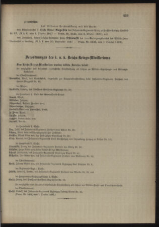 Kaiserlich-königliches Armee-Verordnungsblatt: Personal-Angelegenheiten 18971008 Seite: 5