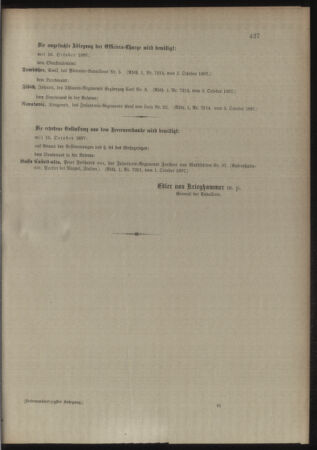 Kaiserlich-königliches Armee-Verordnungsblatt: Personal-Angelegenheiten 18971008 Seite: 9