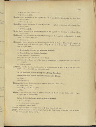 Kaiserlich-königliches Armee-Verordnungsblatt: Personal-Angelegenheiten 18971027 Seite: 85