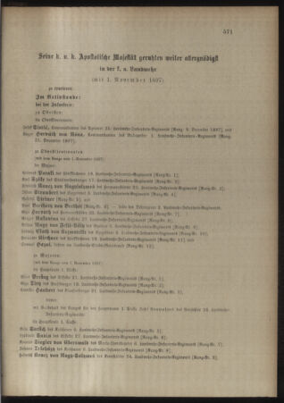 Kaiserlich-königliches Armee-Verordnungsblatt: Personal-Angelegenheiten 18971117 Seite: 15