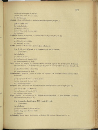 Kaiserlich-königliches Armee-Verordnungsblatt: Personal-Angelegenheiten 18971117 Seite: 23