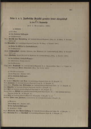 Kaiserlich-königliches Armee-Verordnungsblatt: Personal-Angelegenheiten 18971117 Seite: 5