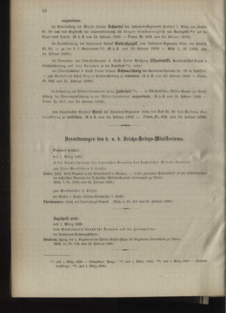 Kaiserlich-königliches Armee-Verordnungsblatt: Personal-Angelegenheiten 18980226 Seite: 2