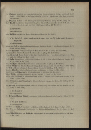 Kaiserlich-königliches Armee-Verordnungsblatt: Personal-Angelegenheiten 18980422 Seite: 23