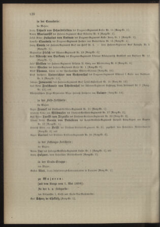 Kaiserlich-königliches Armee-Verordnungsblatt: Personal-Angelegenheiten 18980422 Seite: 26