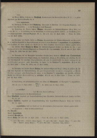 Kaiserlich-königliches Armee-Verordnungsblatt: Personal-Angelegenheiten 18980422 Seite: 3