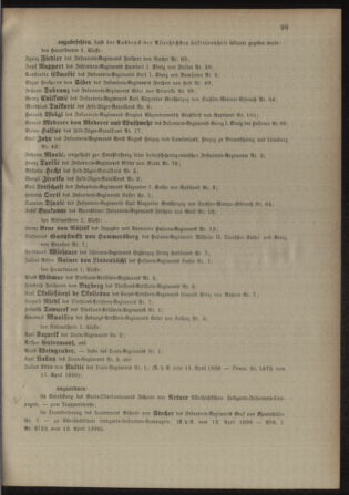 Kaiserlich-königliches Armee-Verordnungsblatt: Personal-Angelegenheiten 18980422 Seite: 5