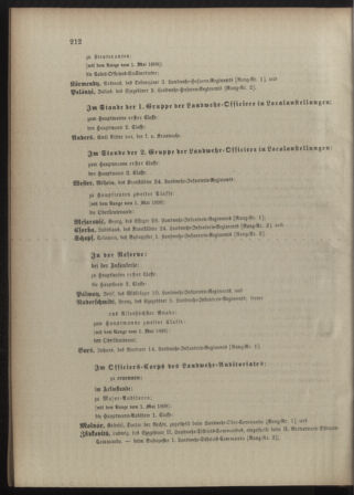 Kaiserlich-königliches Armee-Verordnungsblatt: Personal-Angelegenheiten 18980516 Seite: 20