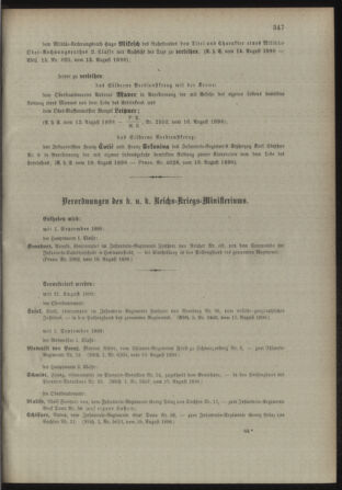 Kaiserlich-königliches Armee-Verordnungsblatt: Personal-Angelegenheiten 18980820 Seite: 3