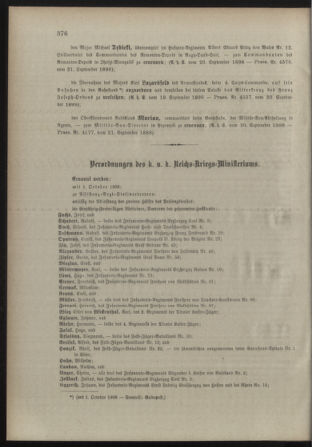 Kaiserlich-königliches Armee-Verordnungsblatt: Personal-Angelegenheiten 18980923 Seite: 2