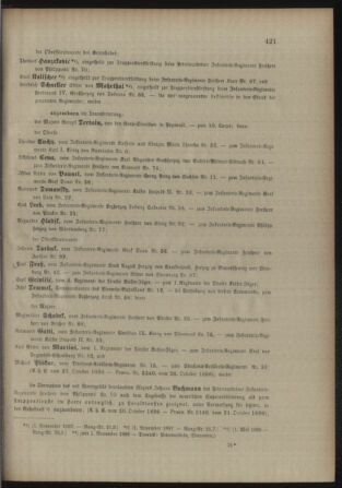 Kaiserlich-königliches Armee-Verordnungsblatt: Personal-Angelegenheiten 18981030 Seite: 3