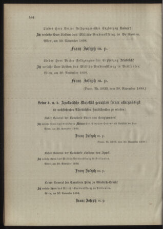 Kaiserlich-königliches Armee-Verordnungsblatt: Personal-Angelegenheiten 18981202 Seite: 10