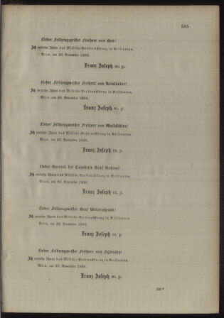 Kaiserlich-königliches Armee-Verordnungsblatt: Personal-Angelegenheiten 18981202 Seite: 11