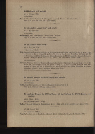 Kaiserlich-königliches Armee-Verordnungsblatt: Personal-Angelegenheiten 19000109 Seite: 10