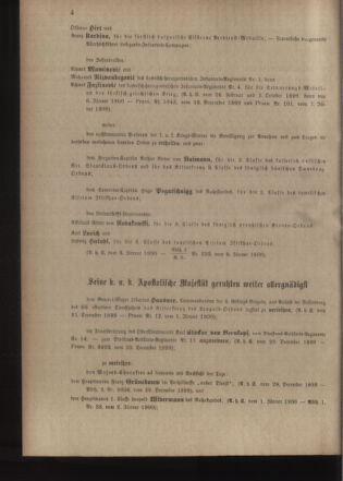 Kaiserlich-königliches Armee-Verordnungsblatt: Personal-Angelegenheiten 19000109 Seite: 4