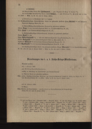 Kaiserlich-königliches Armee-Verordnungsblatt: Personal-Angelegenheiten 19000118 Seite: 2