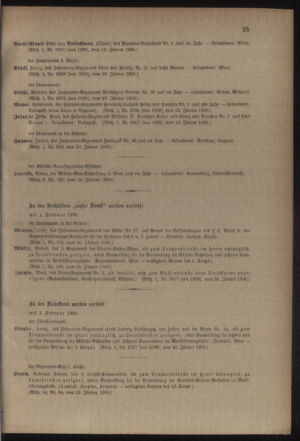 Kaiserlich-königliches Armee-Verordnungsblatt: Personal-Angelegenheiten 19000127 Seite: 7