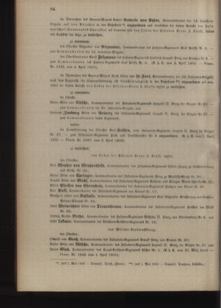 Kaiserlich-königliches Armee-Verordnungsblatt: Personal-Angelegenheiten 19000405 Seite: 2