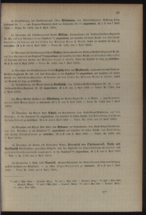 Kaiserlich-königliches Armee-Verordnungsblatt: Personal-Angelegenheiten 19000410 Seite: 3