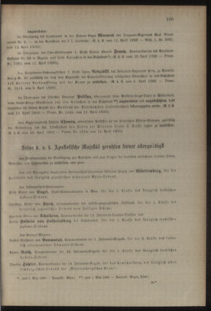 Kaiserlich-königliches Armee-Verordnungsblatt: Personal-Angelegenheiten 19000413 Seite: 3