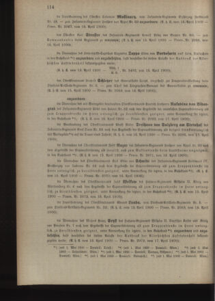 Kaiserlich-königliches Armee-Verordnungsblatt: Personal-Angelegenheiten 19000418 Seite: 2