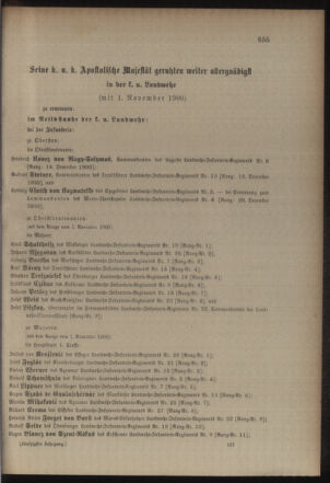 Kaiserlich-königliches Armee-Verordnungsblatt: Personal-Angelegenheiten 19001121 Seite: 17