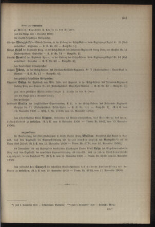 Kaiserlich-königliches Armee-Verordnungsblatt: Personal-Angelegenheiten 19001121 Seite: 3