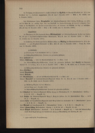 Kaiserlich-königliches Armee-Verordnungsblatt: Personal-Angelegenheiten 19001215 Seite: 2