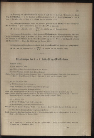 Kaiserlich-königliches Armee-Verordnungsblatt: Personal-Angelegenheiten 19001221 Seite: 3