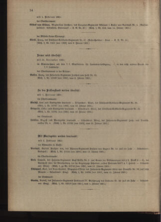 Kaiserlich-königliches Armee-Verordnungsblatt: Personal-Angelegenheiten 19010117 Seite: 12