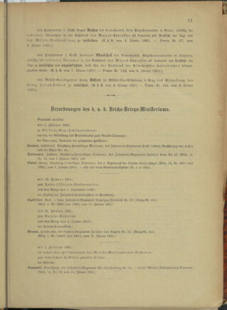 Kaiserlich-königliches Armee-Verordnungsblatt: Personal-Angelegenheiten 19010117 Seite: 7