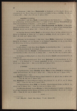 Kaiserlich-königliches Armee-Verordnungsblatt: Personal-Angelegenheiten 19010219 Seite: 2