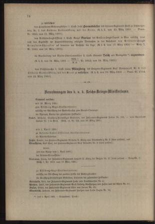 Kaiserlich-königliches Armee-Verordnungsblatt: Personal-Angelegenheiten 19010328 Seite: 6