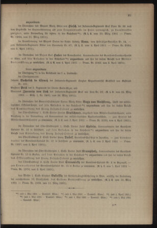 Kaiserlich-königliches Armee-Verordnungsblatt: Personal-Angelegenheiten 19010406 Seite: 3