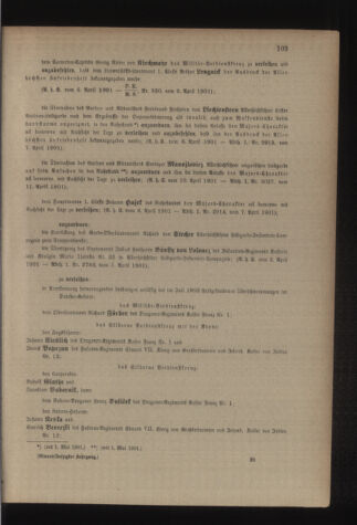 Kaiserlich-königliches Armee-Verordnungsblatt: Personal-Angelegenheiten 19010413 Seite: 9