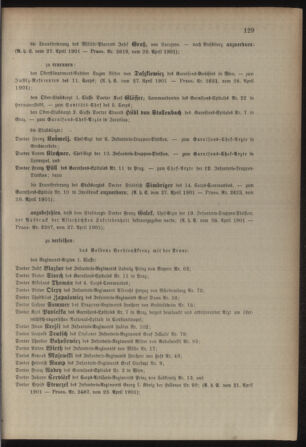 Kaiserlich-königliches Armee-Verordnungsblatt: Personal-Angelegenheiten 19010430 Seite: 7