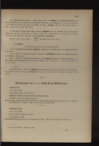 Kaiserlich-königliches Armee-Verordnungsblatt: Personal-Angelegenheiten 19010709 Seite: 3