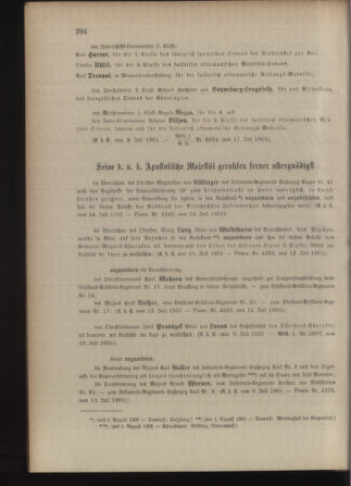 Kaiserlich-königliches Armee-Verordnungsblatt: Personal-Angelegenheiten 19010720 Seite: 6