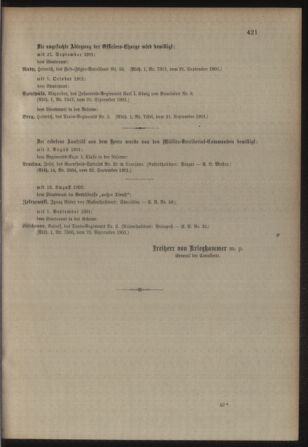 Kaiserlich-königliches Armee-Verordnungsblatt: Personal-Angelegenheiten 19010928 Seite: 11