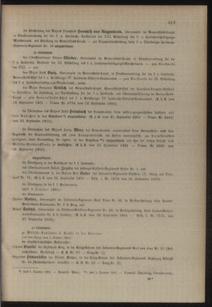 Kaiserlich-königliches Armee-Verordnungsblatt: Personal-Angelegenheiten 19010928 Seite: 3